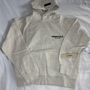 Essentials Fear of God (Light Oatmeal) Hoodie Size Small #78
